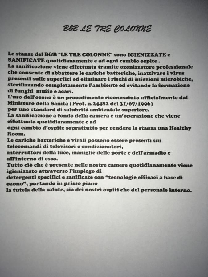 Bed and Breakfast Le Tre Colonne Melendugno Exterior foto